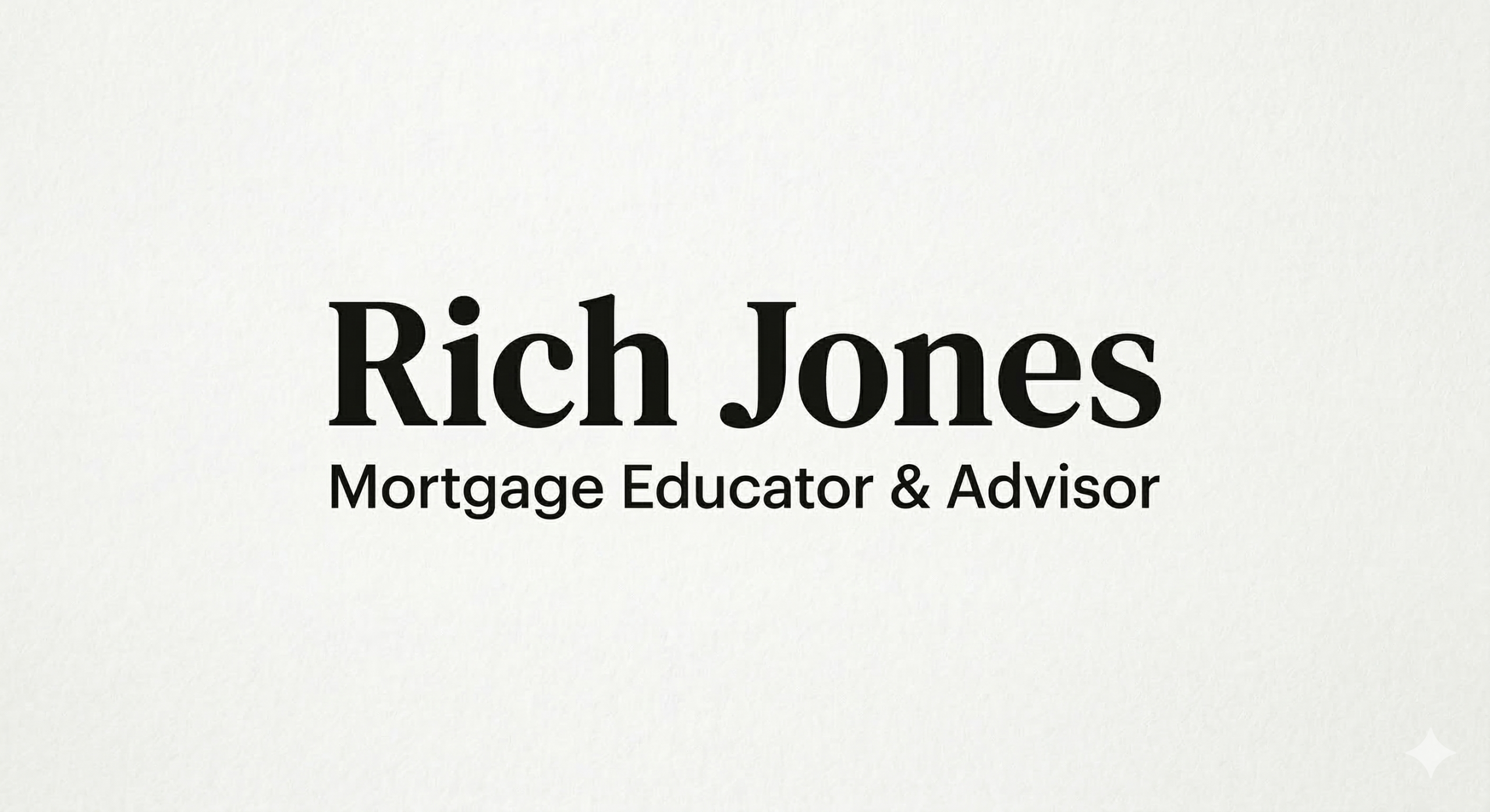 Rich Jones Mortgage Educator and Advisor Serving The DMV