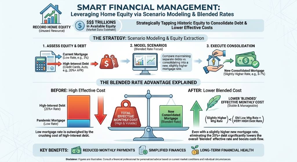 Scenario Modeling: Blended Rates and Equity Extraction